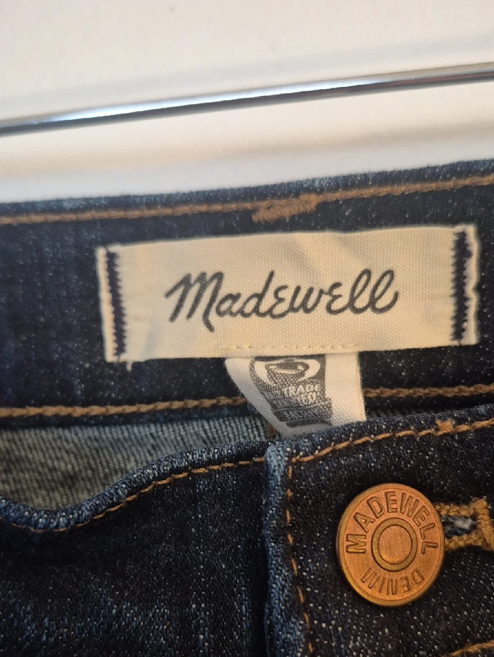 NWOT Madewell Women's Straight Leg Stovepipe Jeans in Dark Indigo Size 26 - Picture 6 of 12